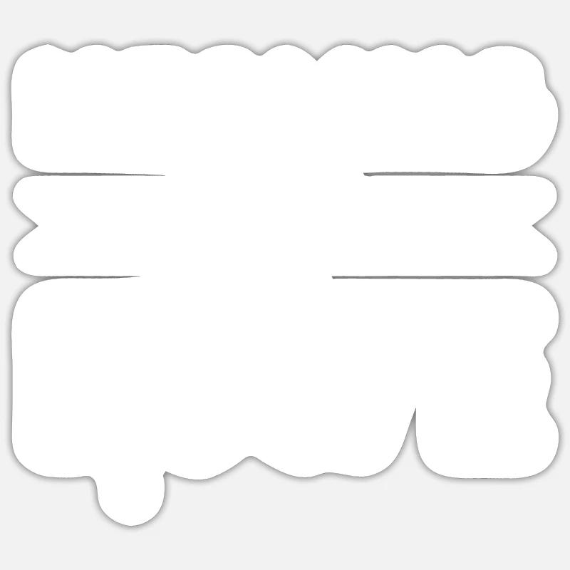 Infirmier - Sticker taille S (10 x 10 cm) - blanc mat