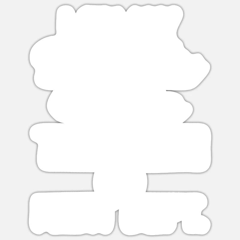 Cadeaux de bacon drôles - Sticker taille S (10 x 10 cm) - blanc mat