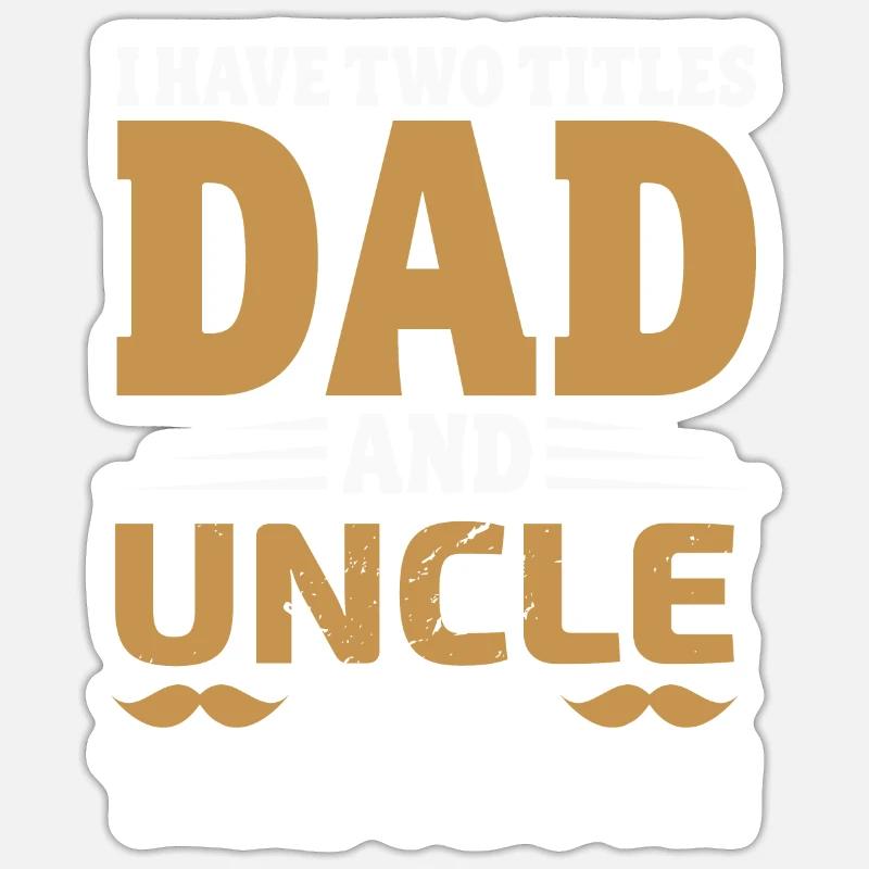 Dad - Sticker size S (10 x 10 cm) - white matte