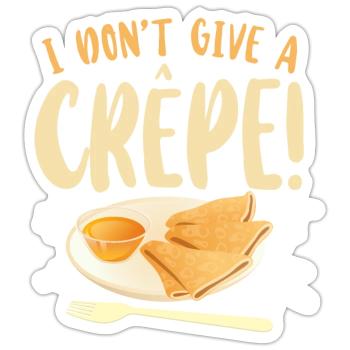 Pancake Lover Kids Pun I Don't - Sticker size S (10 x 10 cm) - white matte - Front