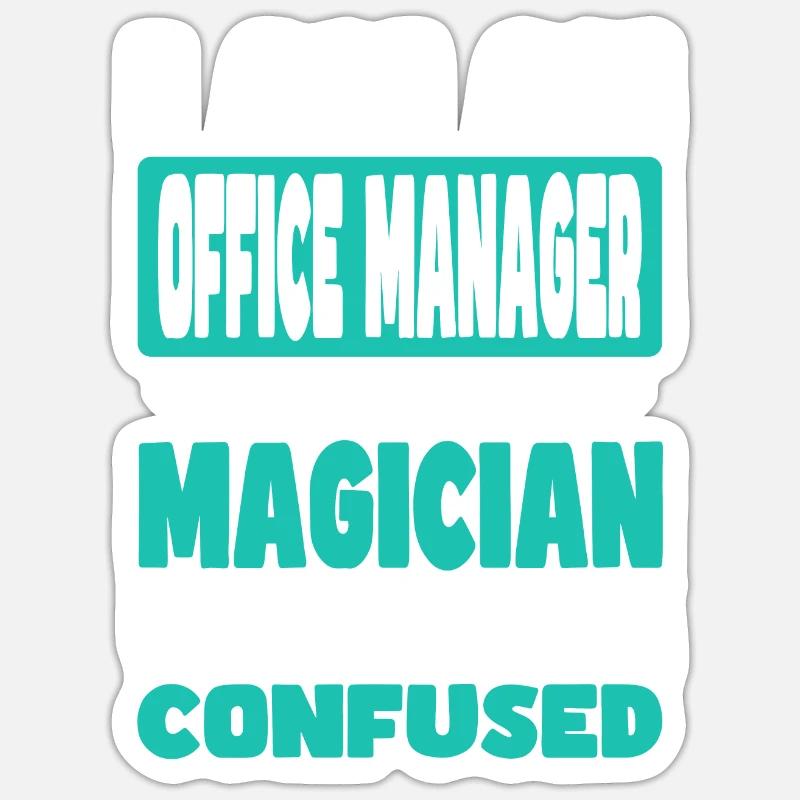 Gestionnaire de bureau - Sticker taille S (10 x 10 cm) - blanc mat