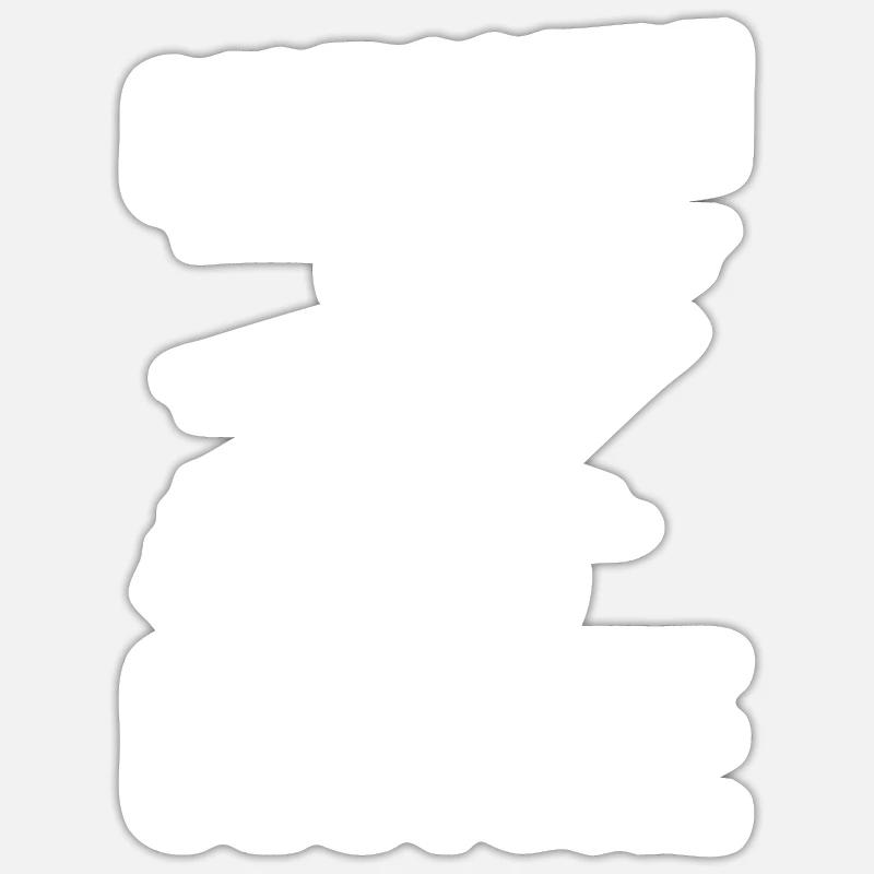 Mode infirmière - Sticker taille S (10 x 10 cm) - blanc mat