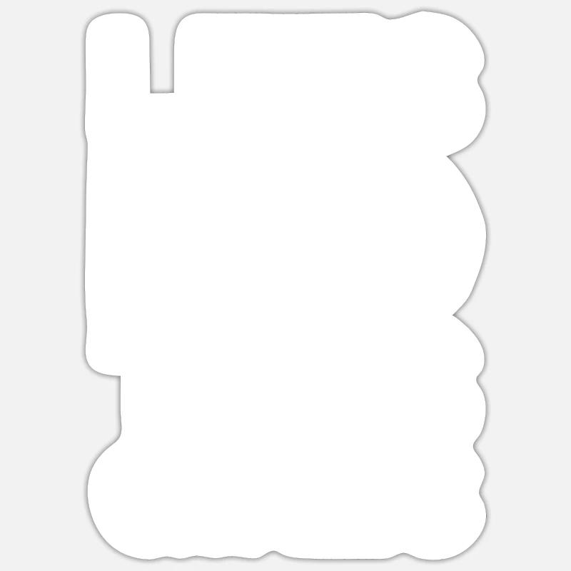 Motivation du volley-ball - Sticker taille S (10 x 10 cm) - blanc mat