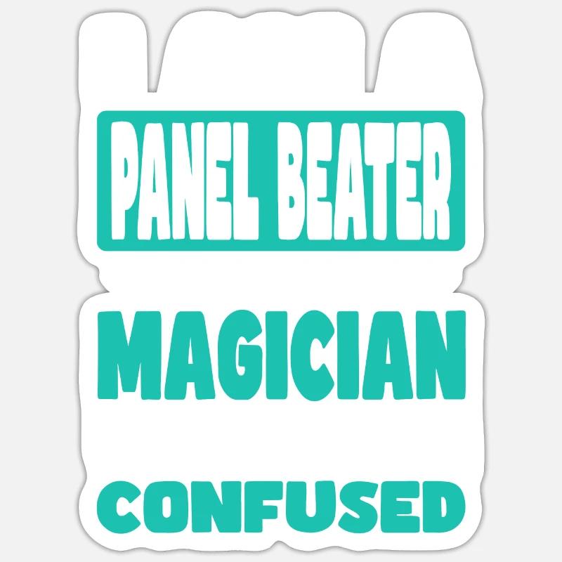 Batteur de panneau - Sticker taille S (10 x 10 cm) - blanc mat