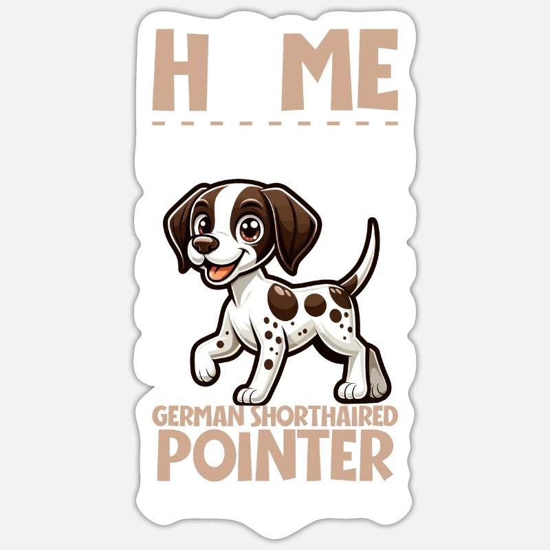 Home - German Shorthaired Pointer Sticker size S (10 x 10 cm)