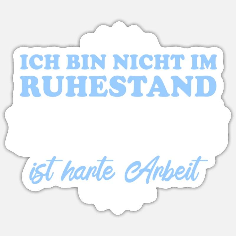 Retirement Pensioner Pensioner E-Biker - Sticker size S (10 x 10 cm) - white matte