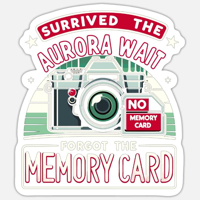 Aurora Aurora Tracker Alaska Wilderness Sticker size S (10 x 10 cm)