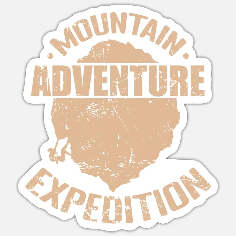 Expédition d’aventure Escalade de bloc Sticker taille S (10 x 10 cm)