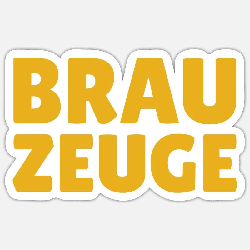 Brewman Beer Drinker Sticker Größe S (10 x 10 cm)
