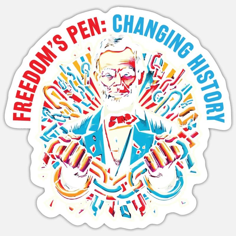 Emancipation Proclamation Black Pride Juneteenth Sticker size S (10 x 10 cm)