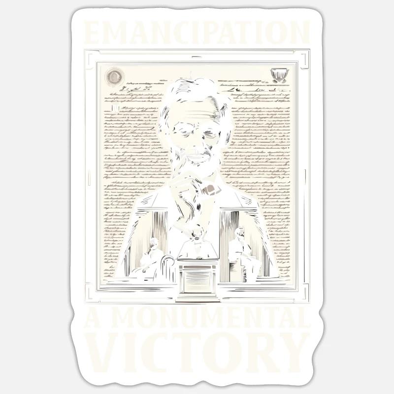 Proclamation d’émancipation Black Pride Juneteenth Sticker taille S (10 x 10 cm)