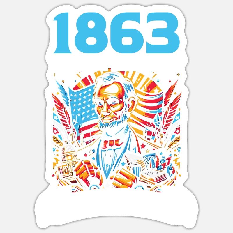 Emancipation Proclamation Black Pride Juneteenth Sticker size S (10 x 10 cm)