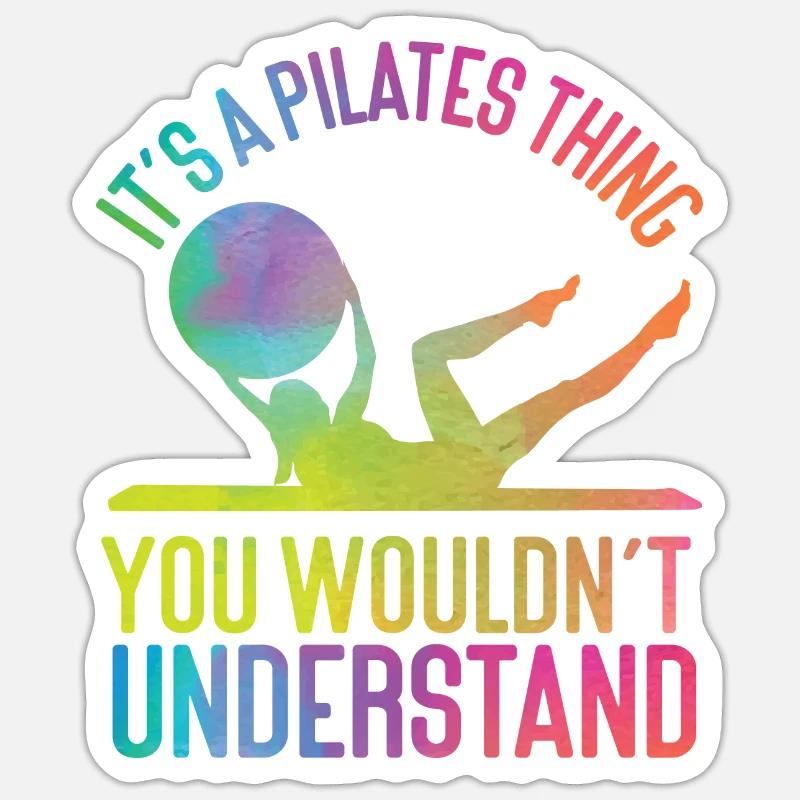 Pilates Instructor Teacher Sticker size S (10 x 10 cm)