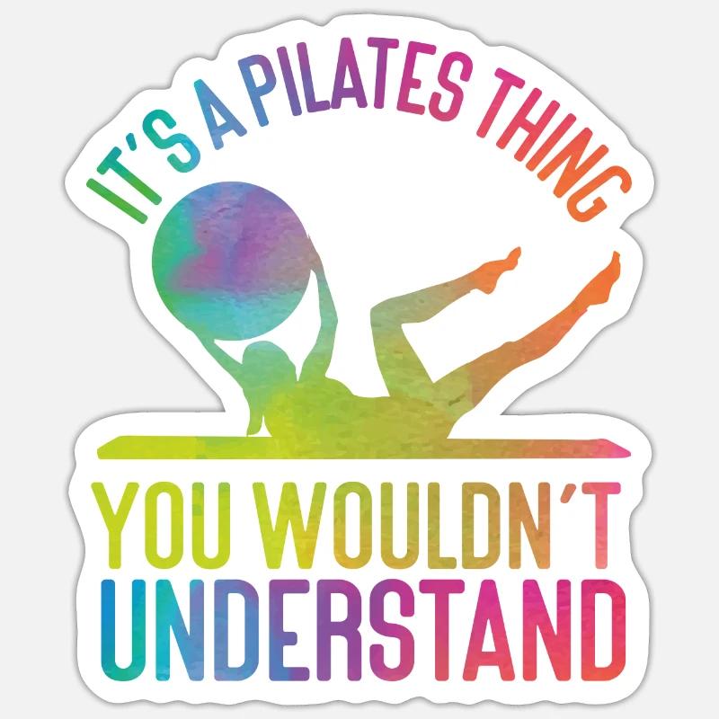 Pilates Instructor Teacher Sticker Größe S (10 x 10 cm)