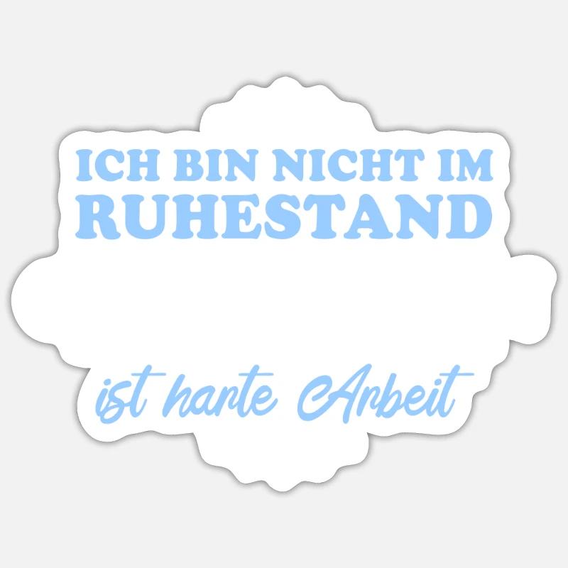 Retirement Retiree Retiree Cosplayer - Sticker size S (10 x 10 cm) - white matte