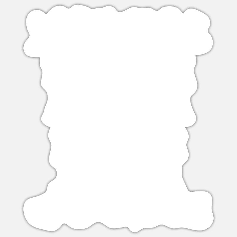 Sewing Sewing Machine - Sticker size S (10 x 10 cm) - white matte