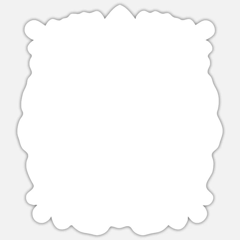 Lion - Sticker taille S (10 x 10 cm) - blanc mat