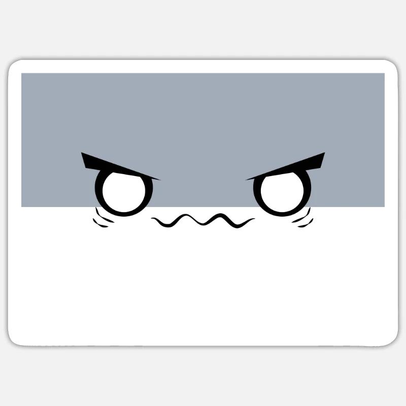 Sacambaspis Uralter Fisch Meme Dämonisch - Sticker Größe S (10 x 10 cm) - Mattweiß