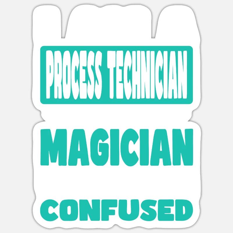 Technicien de procédés - Sticker taille S (10 x 10 cm) - blanc mat