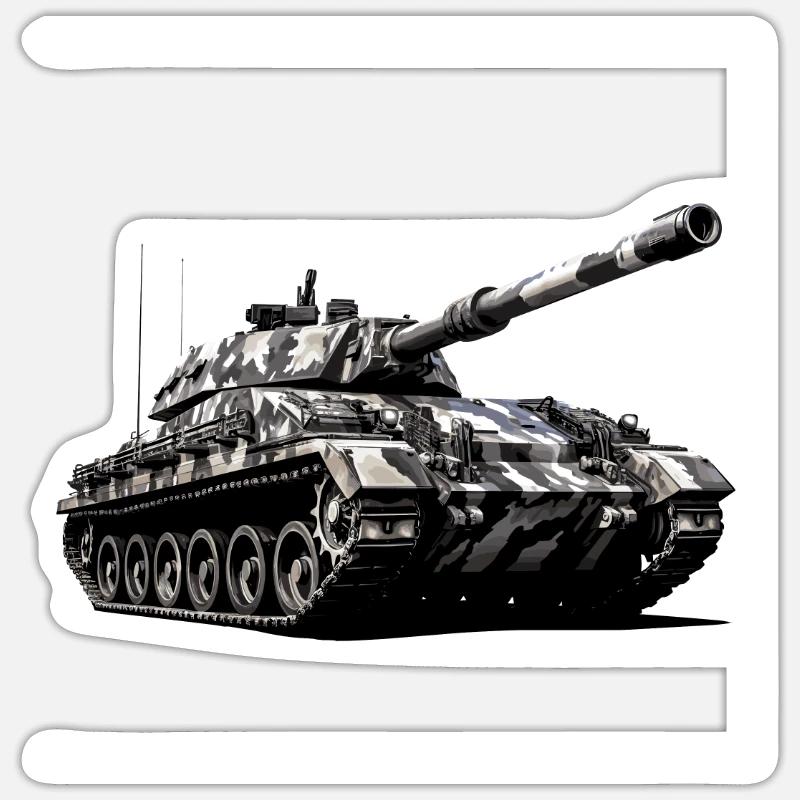 Deutscher schwerer Panzer |Deutsche Panzerwaffe Sticker Größe S (10 x 10 cm)