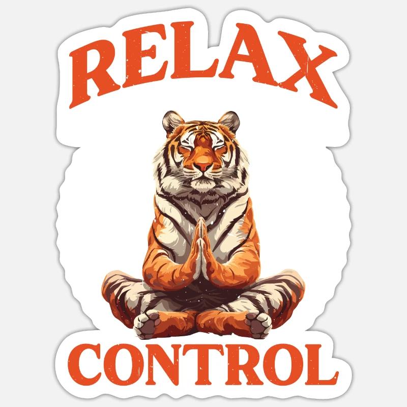 Relax, Nothing Is Under Control 51 - Sticker Größe S (10 x 10 cm) - Mattweiß