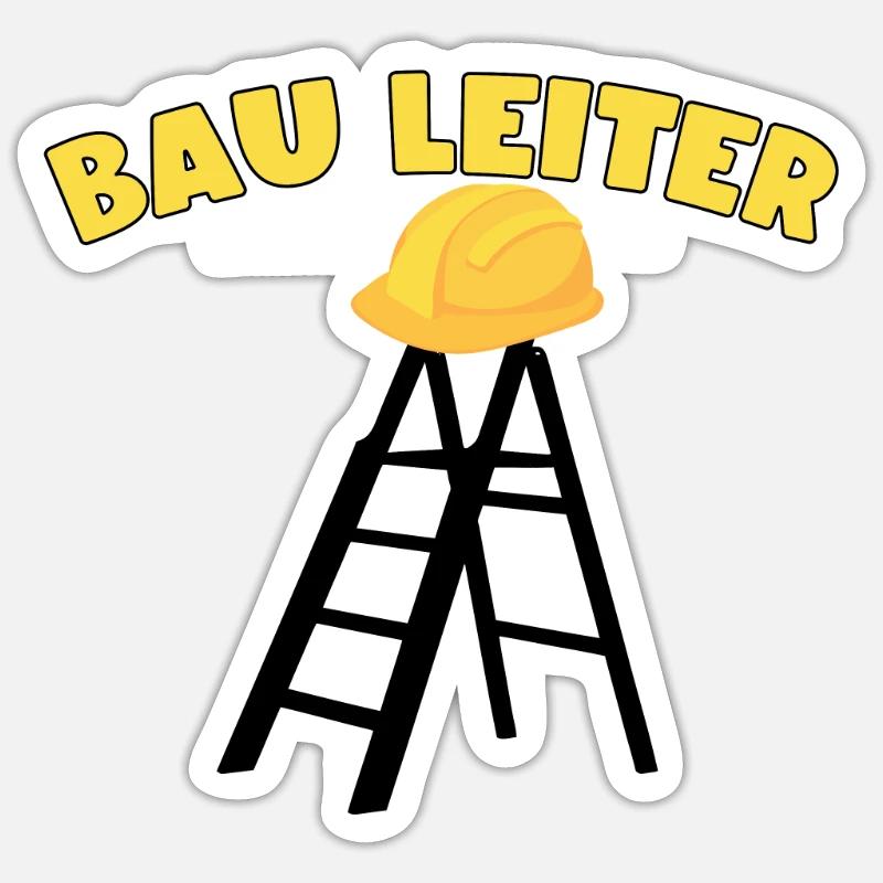 Unique, designed by site managers and construction sites Sticker size S (10 x 10 cm)