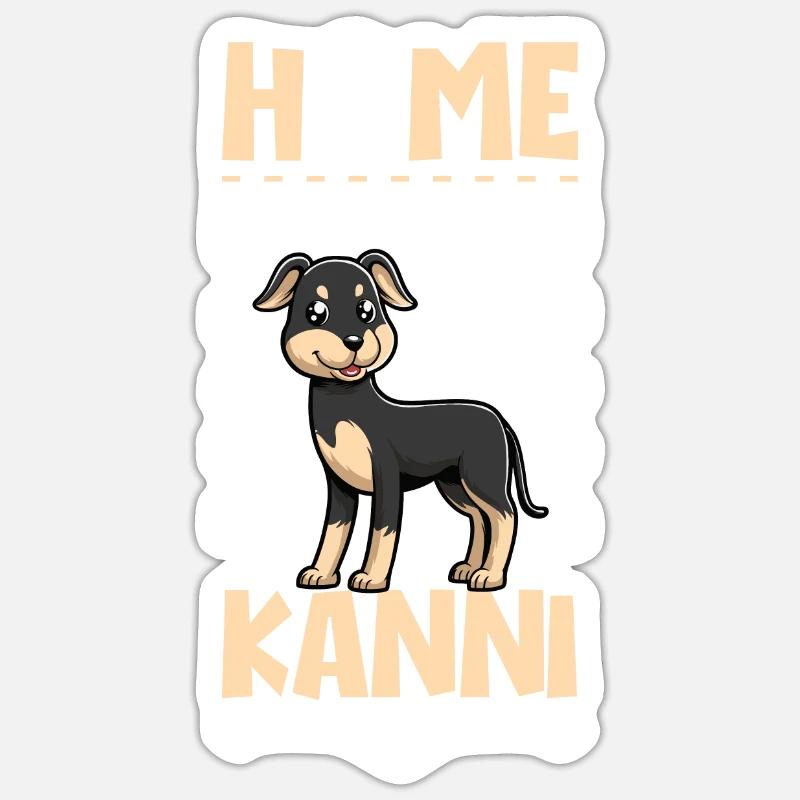 Zuhause - Kanni - Sticker Größe S (10 x 10 cm) - Mattweiß