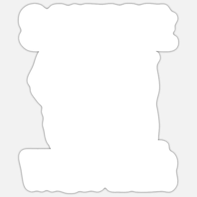 Écureuil - Sticker taille S (10 x 10 cm) - blanc mat