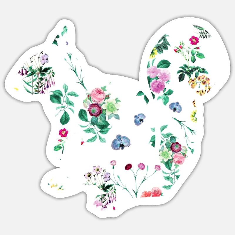Eichhörnchen Sticker Größe S (10 x 10 cm)