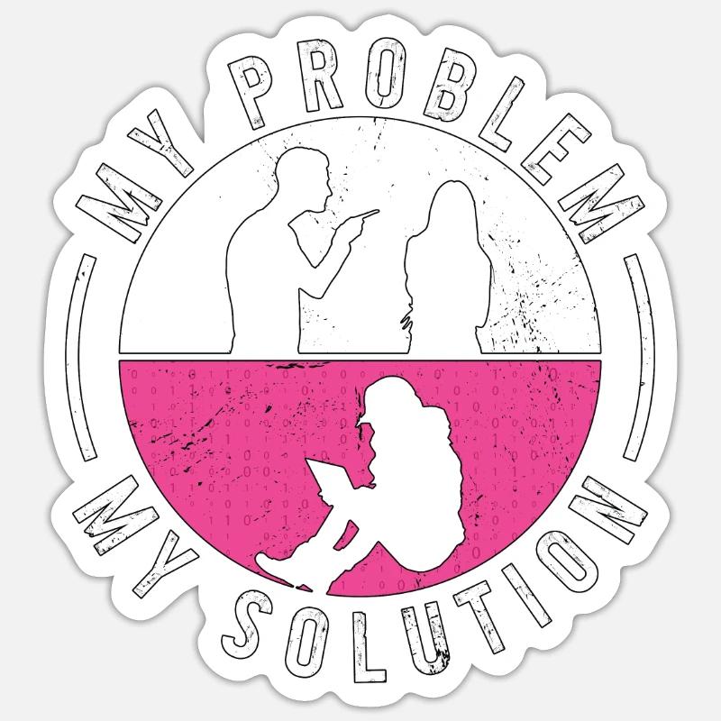 Data Miner My Problem My Pictogram Mom Programming Sticker size S (10 x 10 cm)
