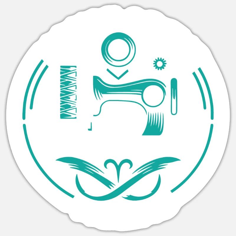 Sewing Sewing Machine Sticker size S (10 x 10 cm)