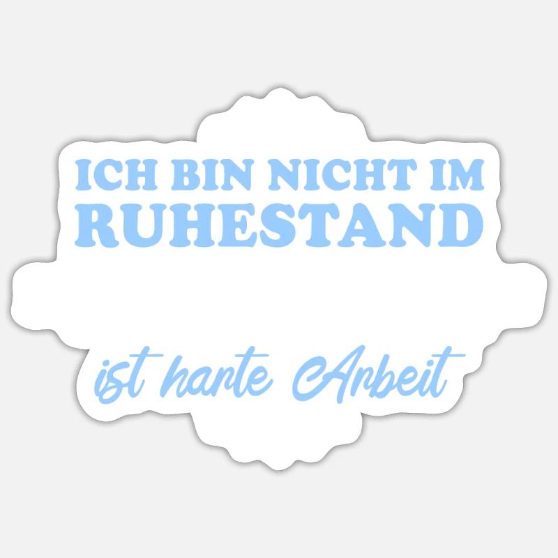 Retraité Retraité Bourdon Éleveur - Sticker taille S (10 x 10 cm) - blanc mat