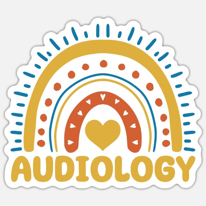 Audiology Gift - Sticker size S (10 x 10 cm) - white matte