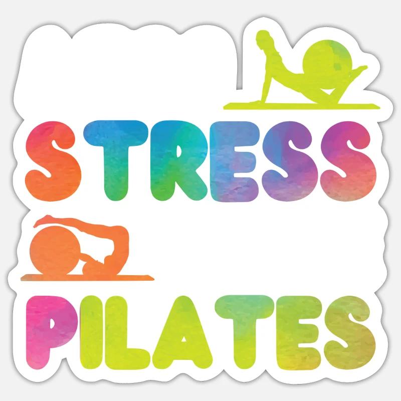 Instructeur de Pilates Enseignant Sticker taille S (10 x 10 cm)