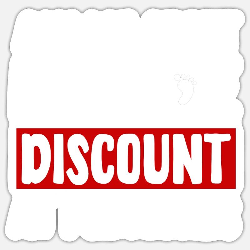 Funny toe amputation gift idea Sticker size S (10 x 10 cm)