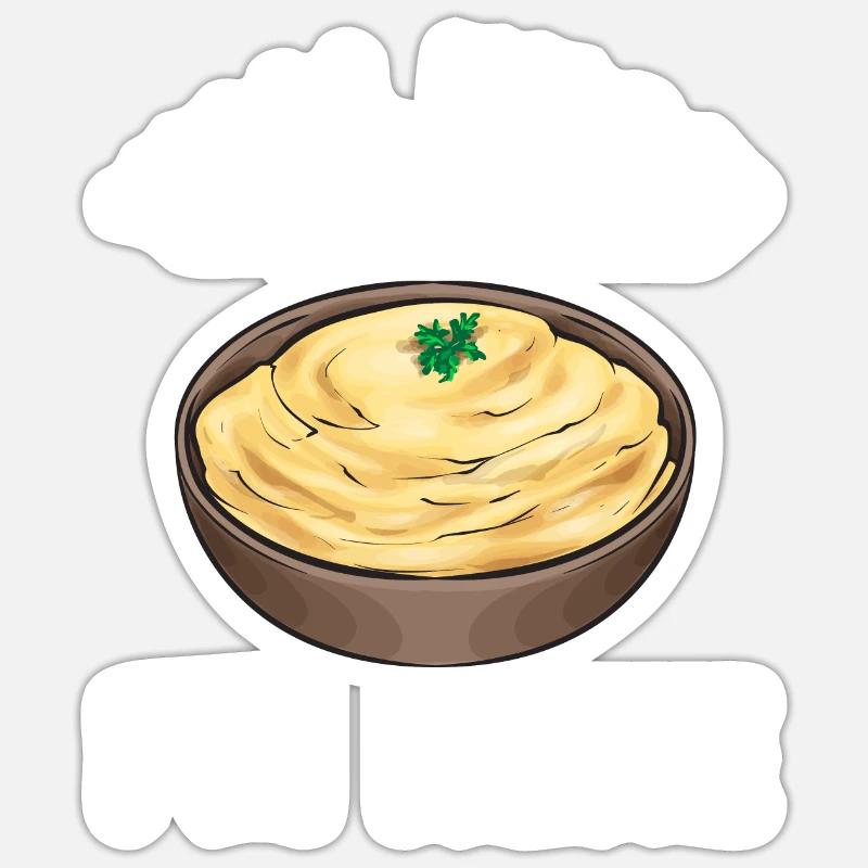 Mashed potatoes Mashed potatoes Sticker size S (10 x 10 cm)