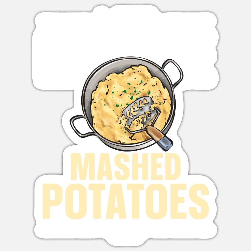 Mashed potatoes Mashed potatoes Sticker size S (10 x 10 cm)