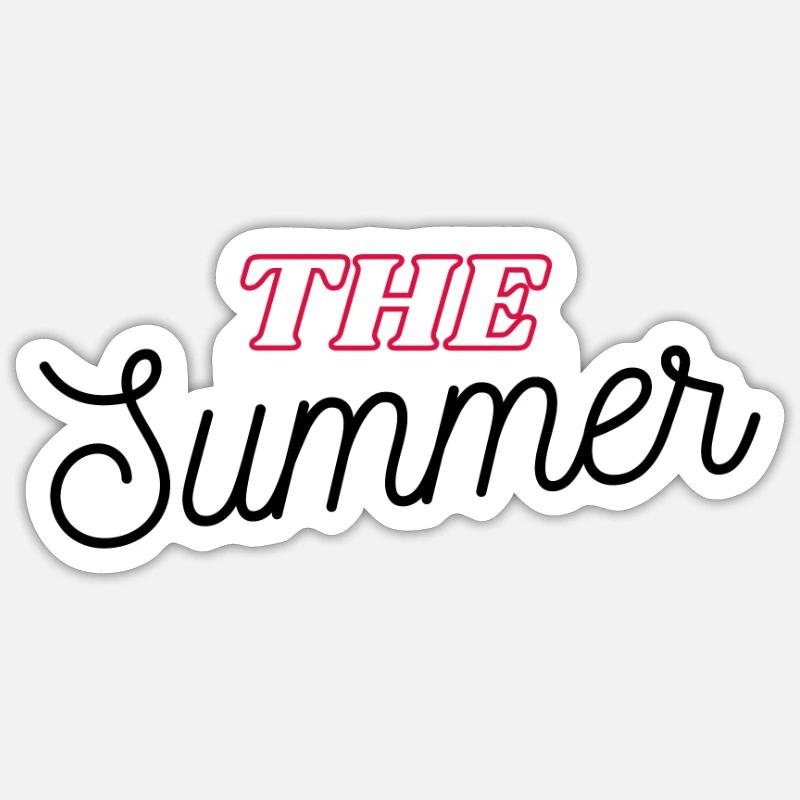 Summer summer - Sticker size S (10 x 10 cm) - white matte