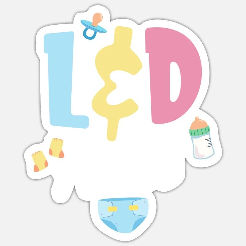 L&d Krankenschwester Krankenschwester - Sticker Größe S (10 x 10 cm) - Mattweiß