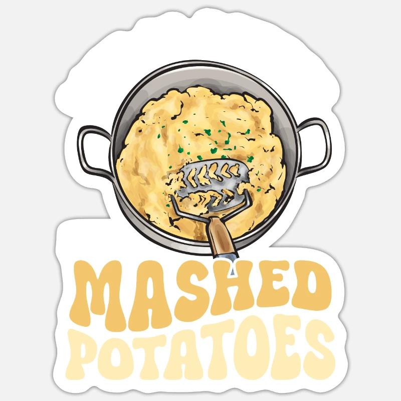 Mashed potatoes Mashed potatoes Sticker size S (10 x 10 cm)