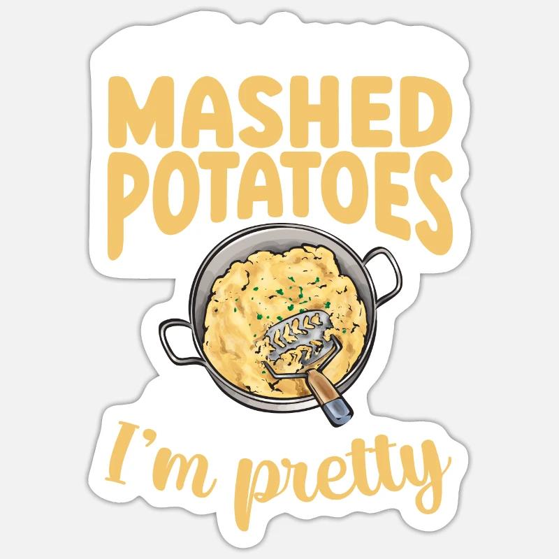 Mashed potatoes Mashed potatoes Sticker size S (10 x 10 cm)