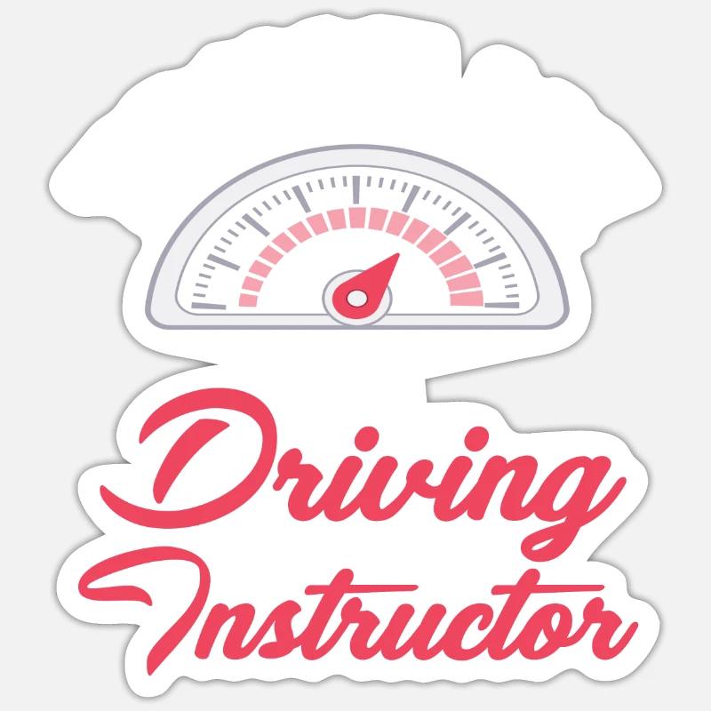 Croyez-moi, je suis moniteur d’auto-école - Sticker taille S (10 x 10 cm) - blanc mat
