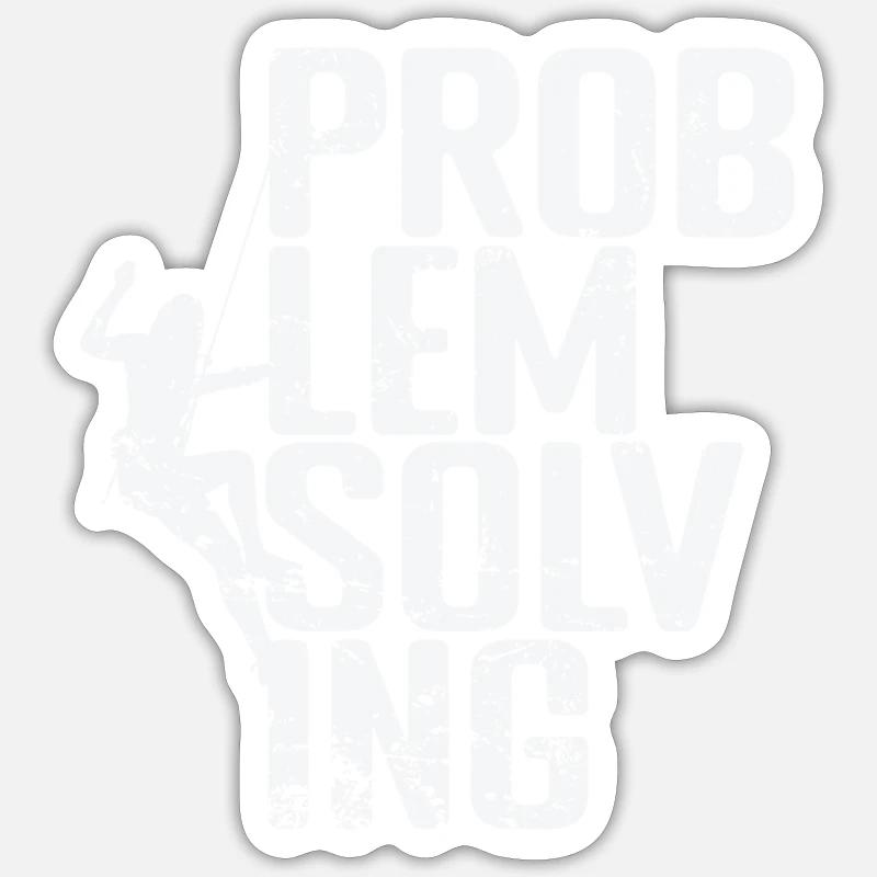 Problem Solving Bouldering Sticker size S (10 x 10 cm)
