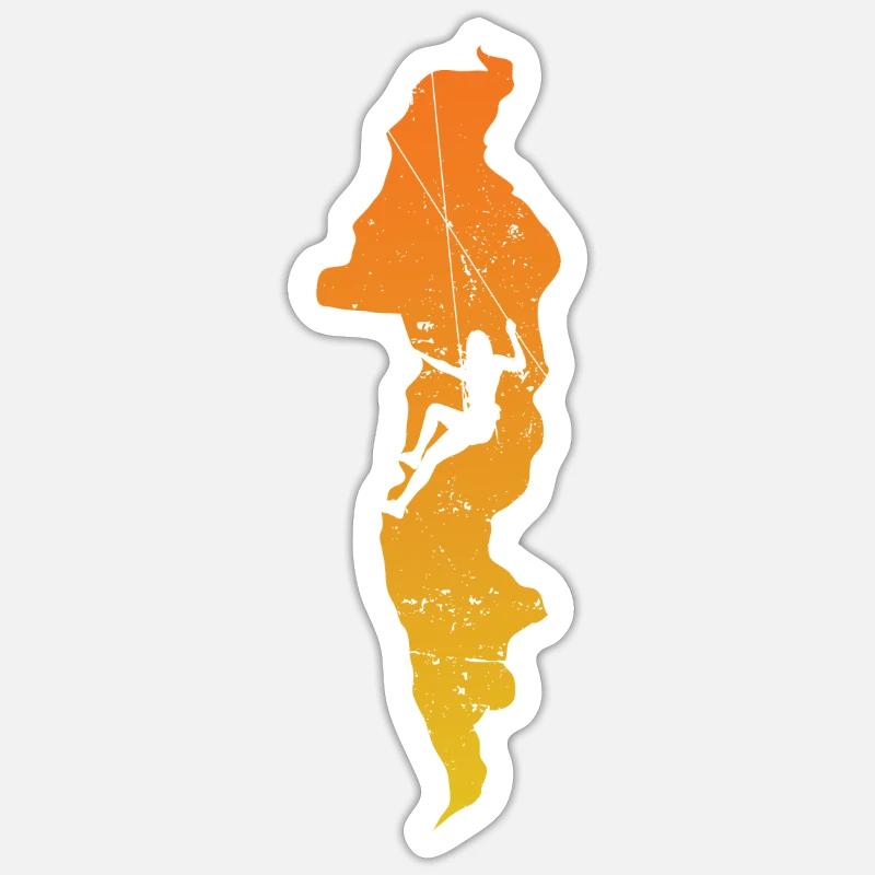Bottleneck bouldering - Sticker size S (10 x 10 cm) - white matte