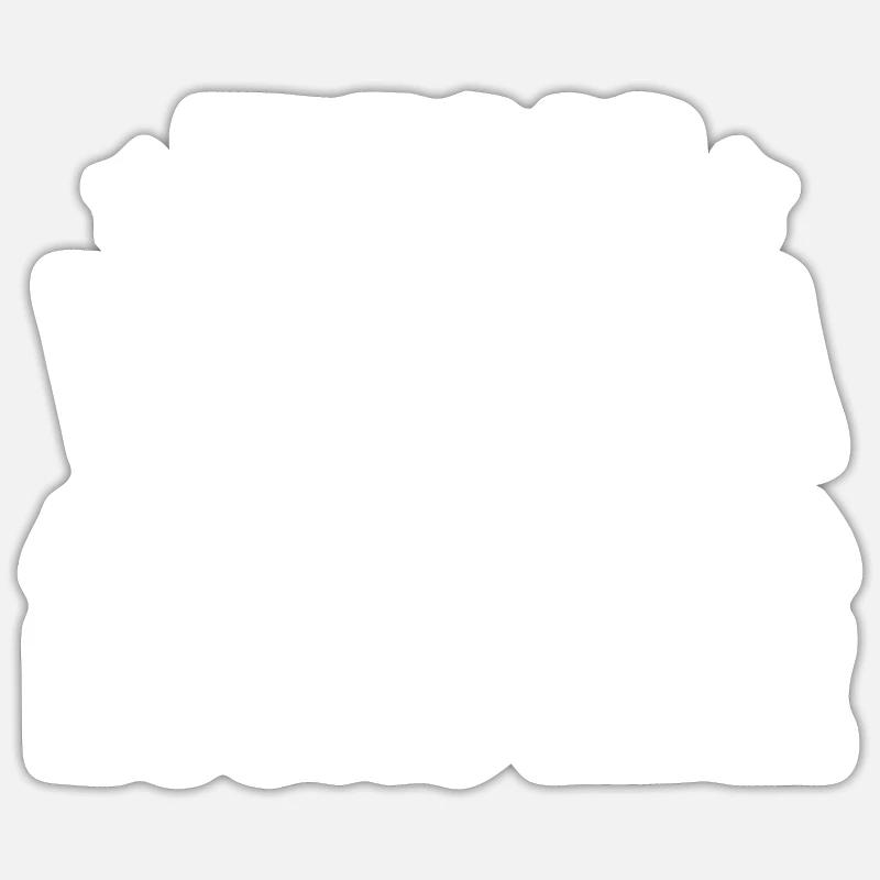 Sewing Sewing Machine - Sticker size S (10 x 10 cm) - white matte