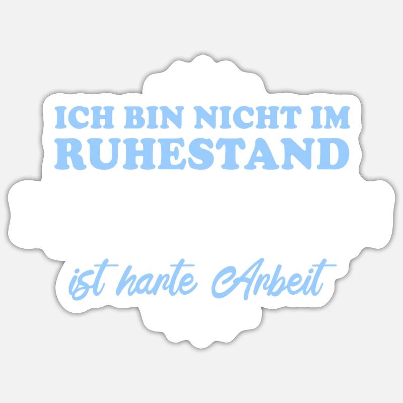 Retraité Compositeur-compositeur Sticker taille S (10 x 10 cm)