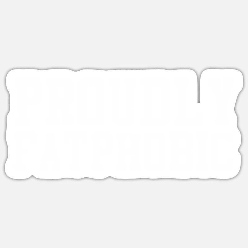 Fièrement grossophobe - Sticker taille S (10 x 10 cm) - blanc mat
