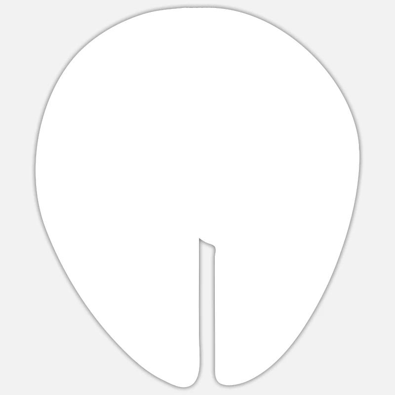 Aliens Alien Head - Sticker size S (10 x 10 cm) - white matte