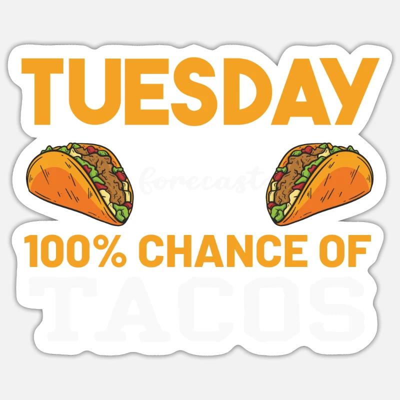 Taco Sticker size S (10 x 10 cm)