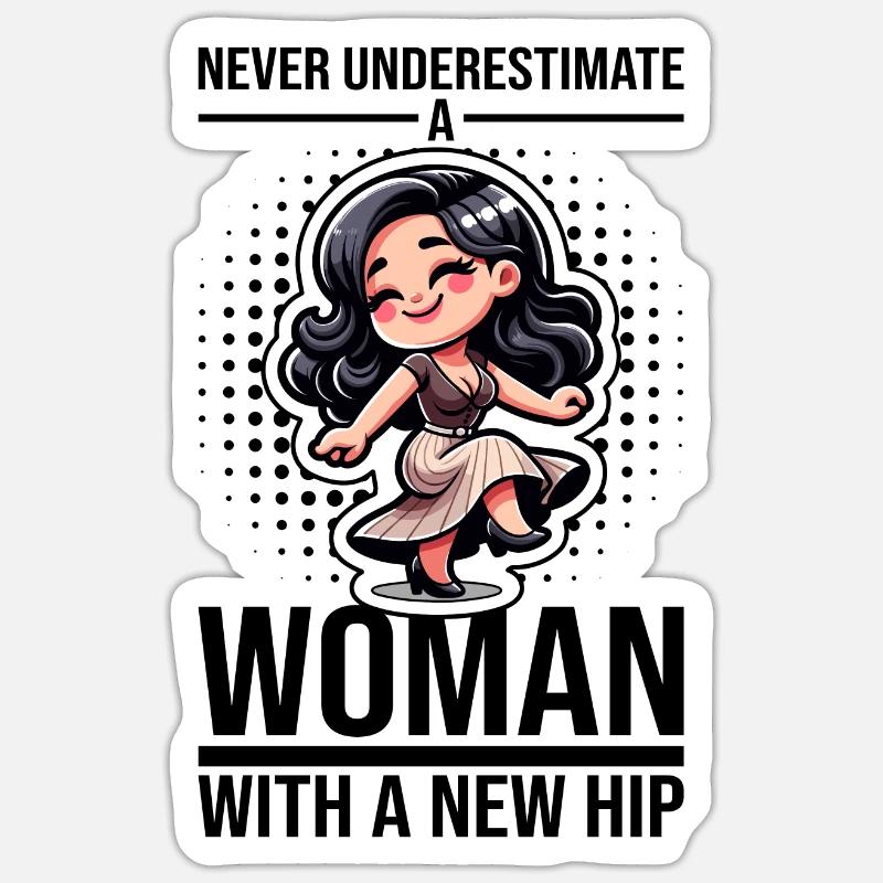 Hip Replacement Surgery Arthroplasty Sticker size S (10 x 10 cm)